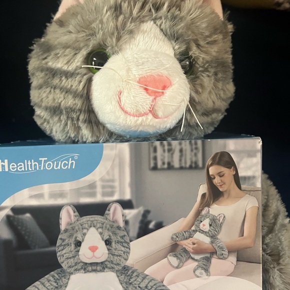 🐈NEW NIB NWT WARMING HEATED FUZZY PLUSH KITTY CAT VIBRATING MASSAGE RELAXER TOY - Picture 7 of 7